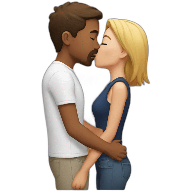 Friends kiss emoji