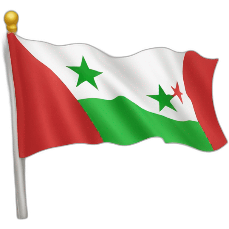 Le drapeau de la syrienne  emoji