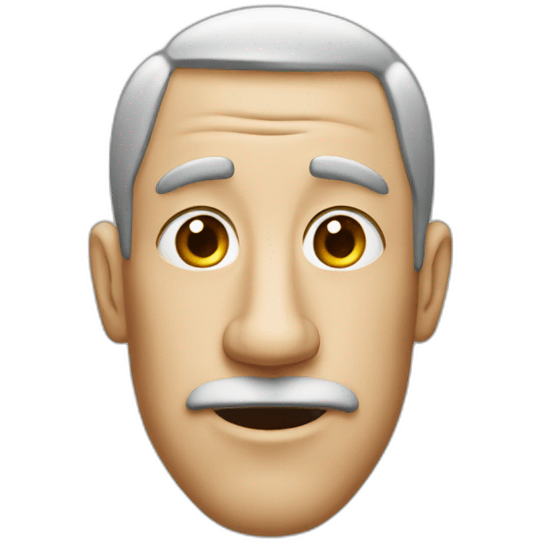 man with a very big nose emoji