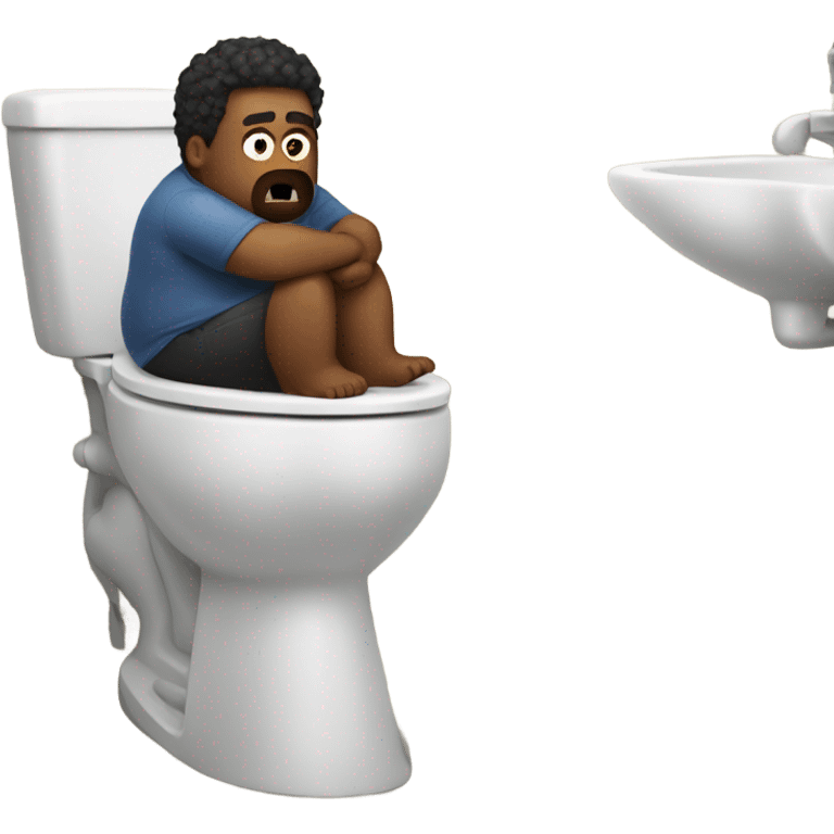 Remove nsfw fat dude on the toilet struggling emoji