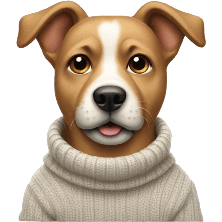 Dog with a sweater on emoji