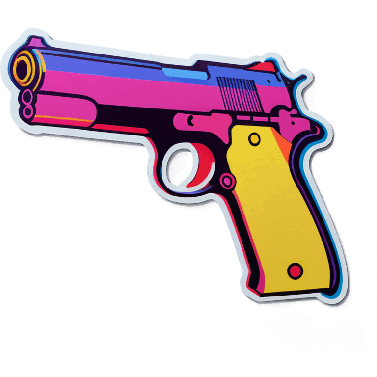 Pop art gun  emoji