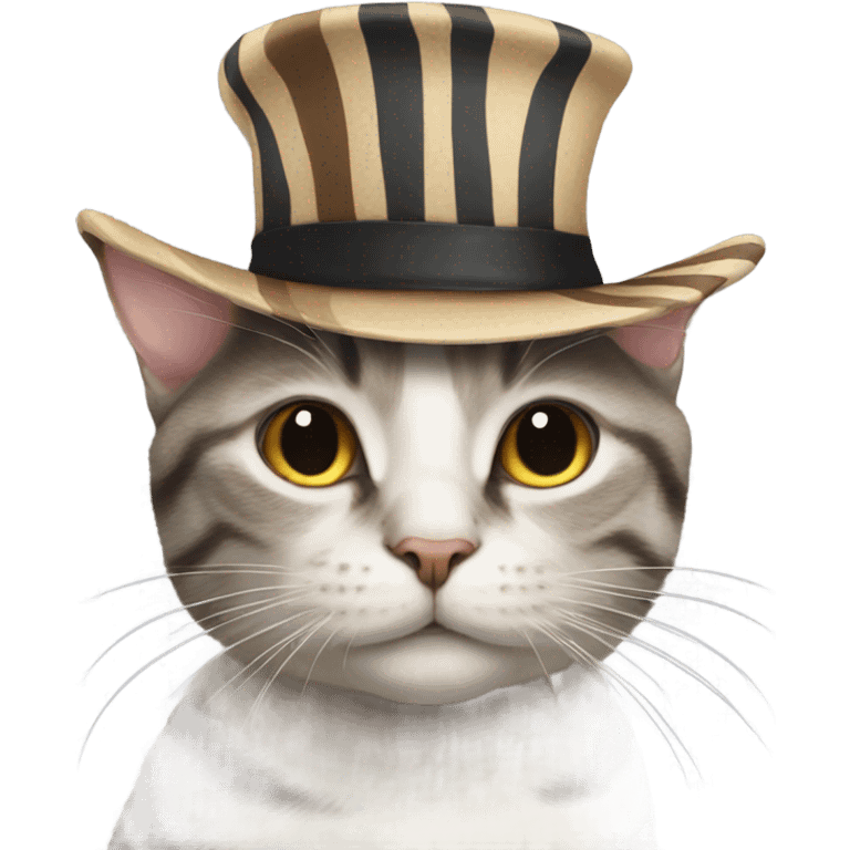 Cat in a hat emoji