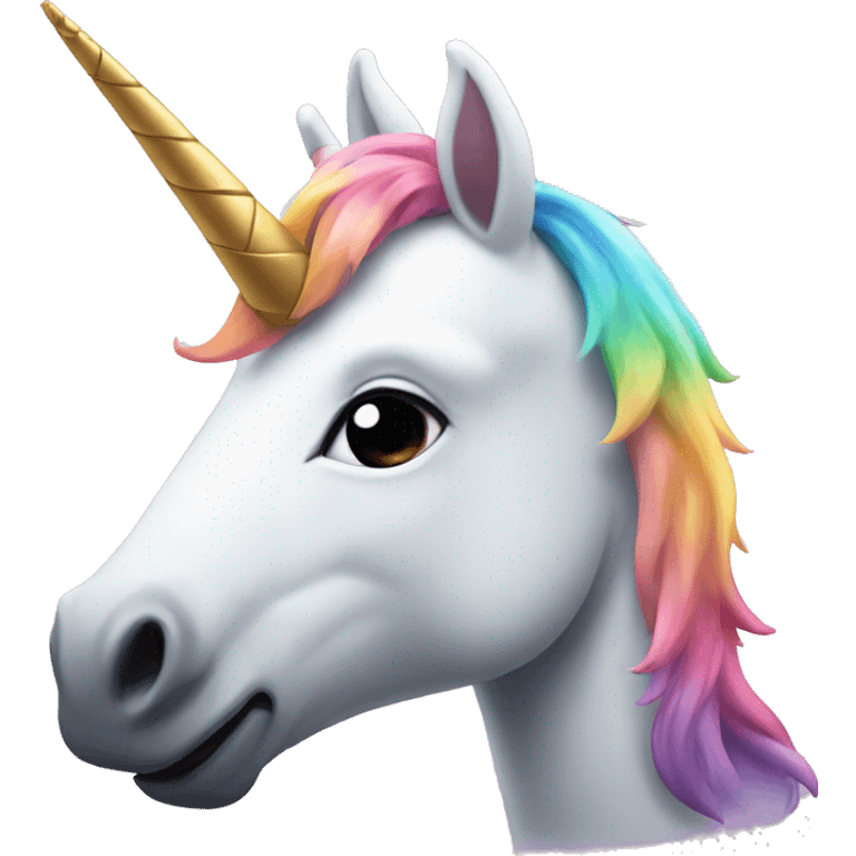 unicorn with mustache emoji