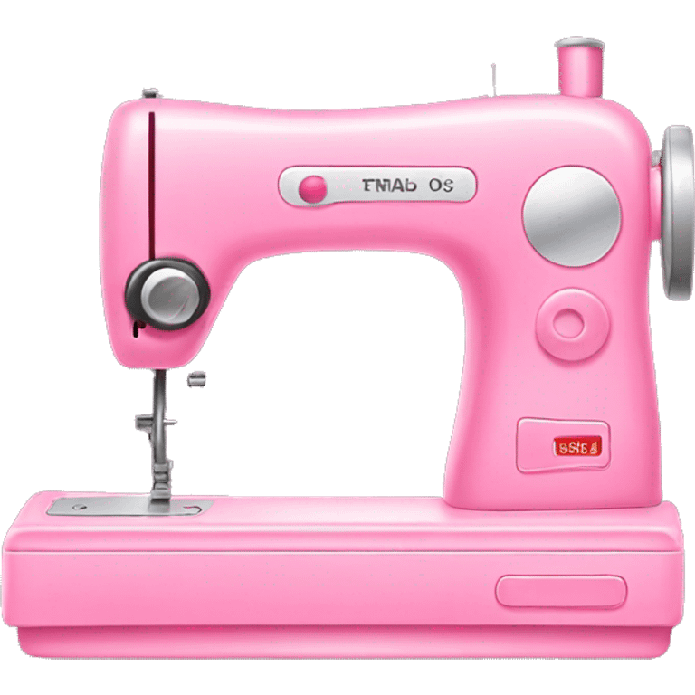 Cute Pink sewing machine with pink thread  emoji