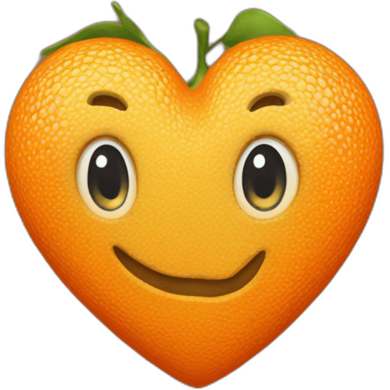 Orange heart emoji