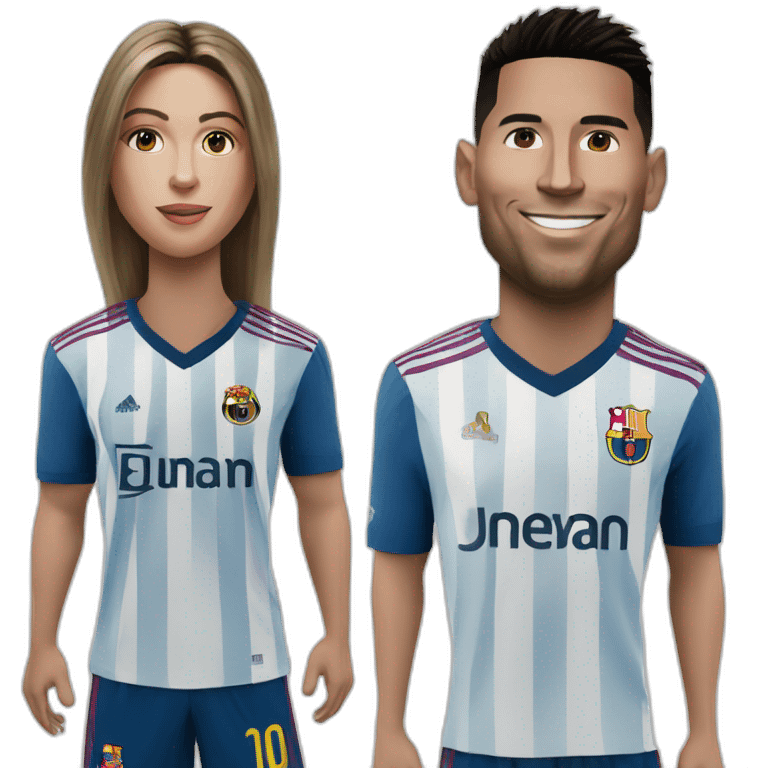  ronaldo and messi emoji