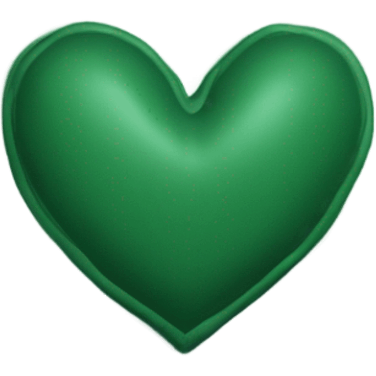 Dark green heart emoji