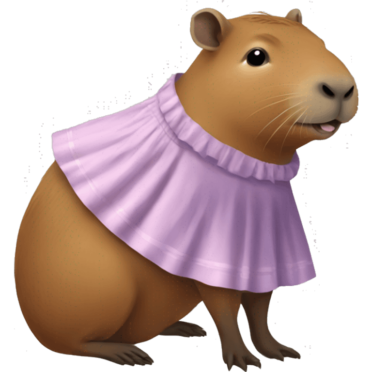 Capybara in dress emoji