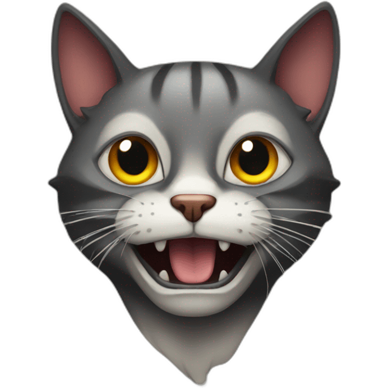 Scary-cat emoji