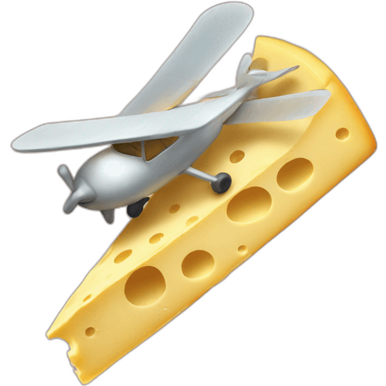 Flying cheese emoji