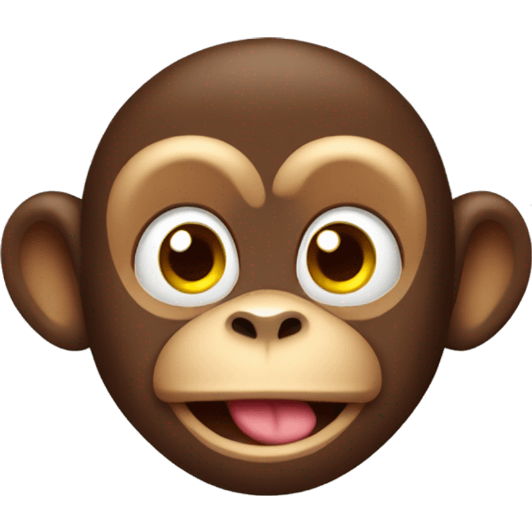 silly little monkey emoji