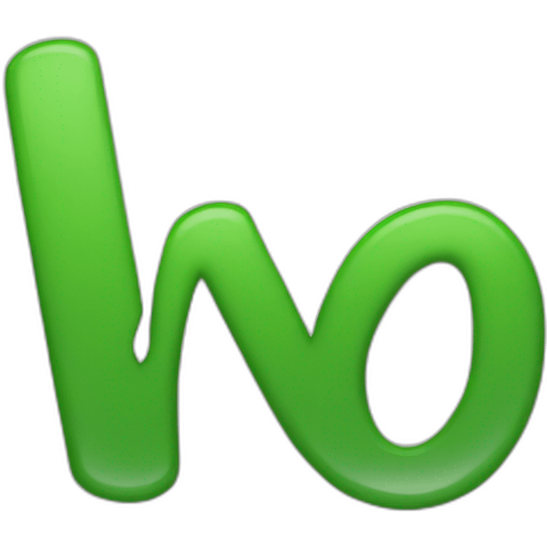 MdH letters un green emoji