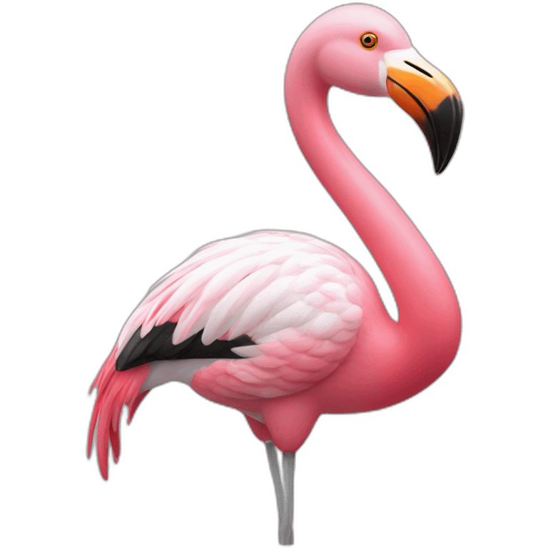 flamant rose argenté  emoji