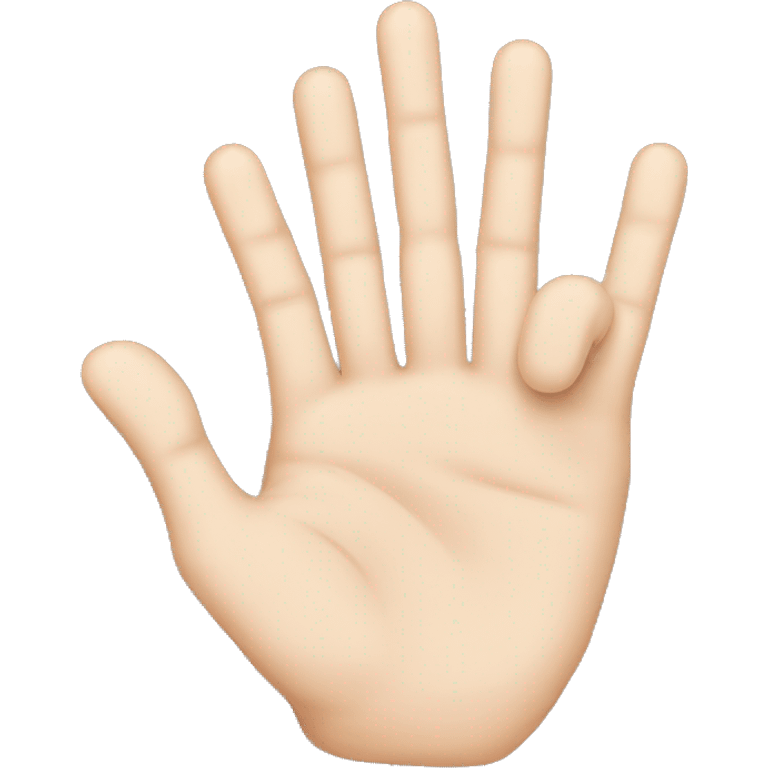 3 fingers emoji