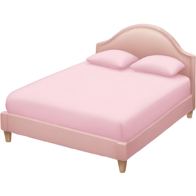 Pastel pink bed emoji