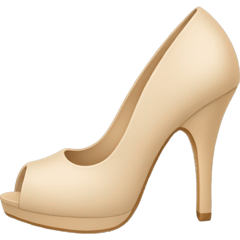 Beige heel emoji