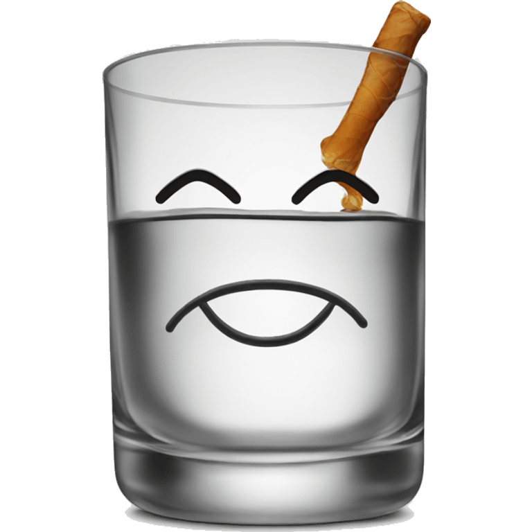 Scotch in a glass emoji