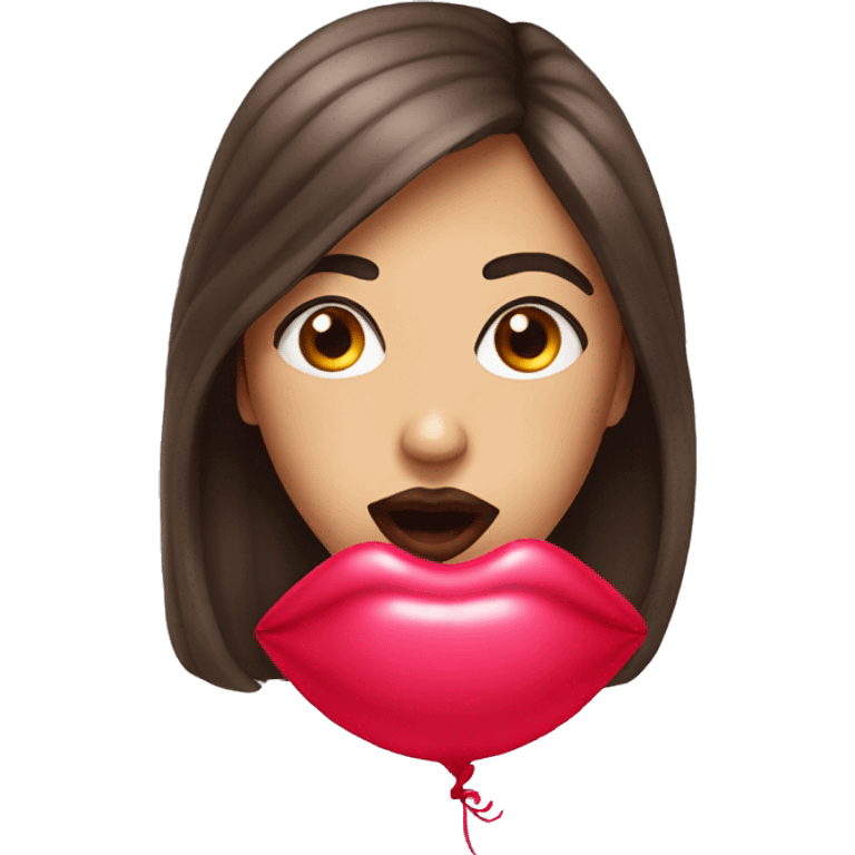 balloon lips emoji