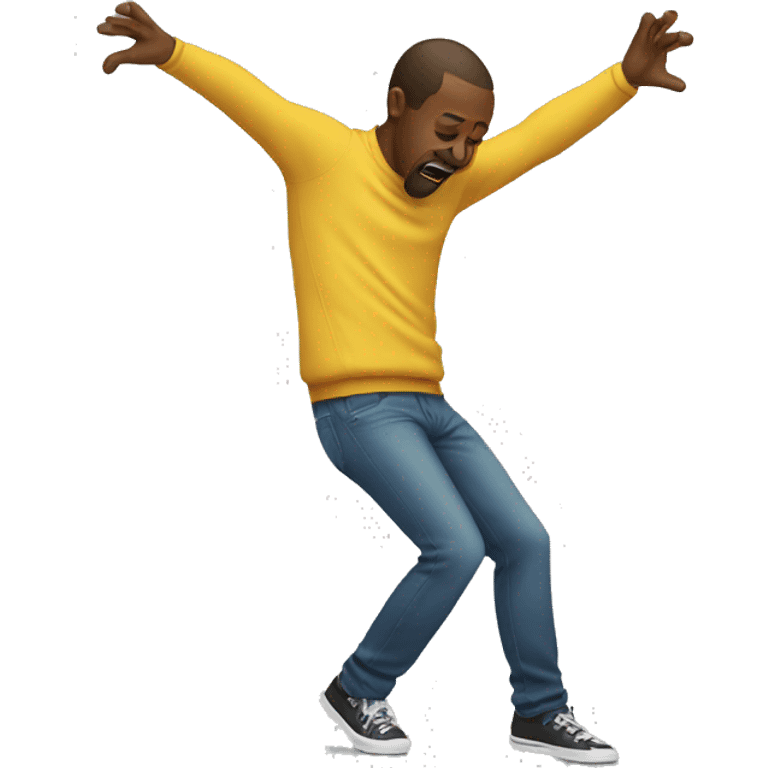 man doing the dab  emoji