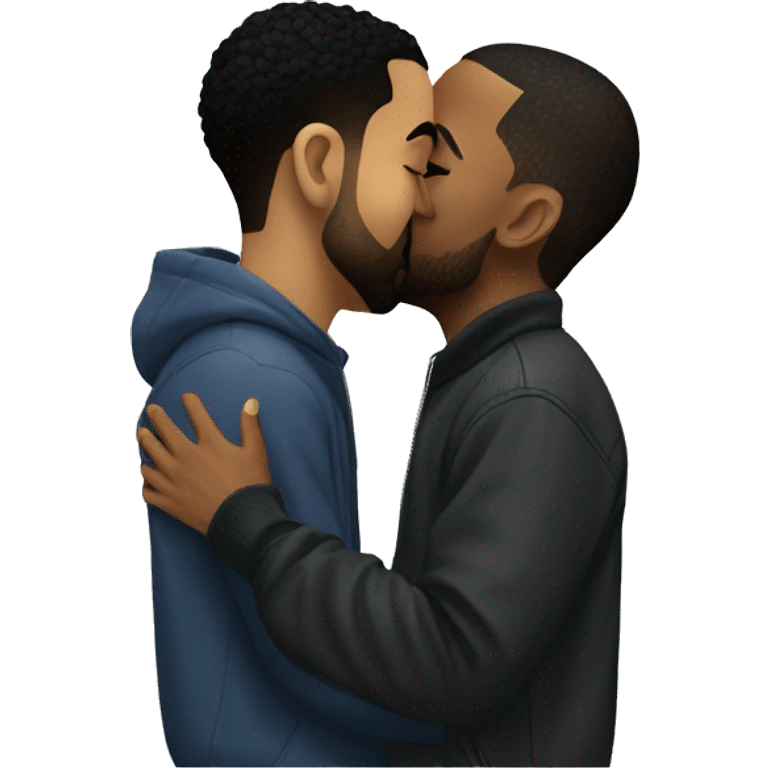 Drake kissing Kendrick Lamar  emoji