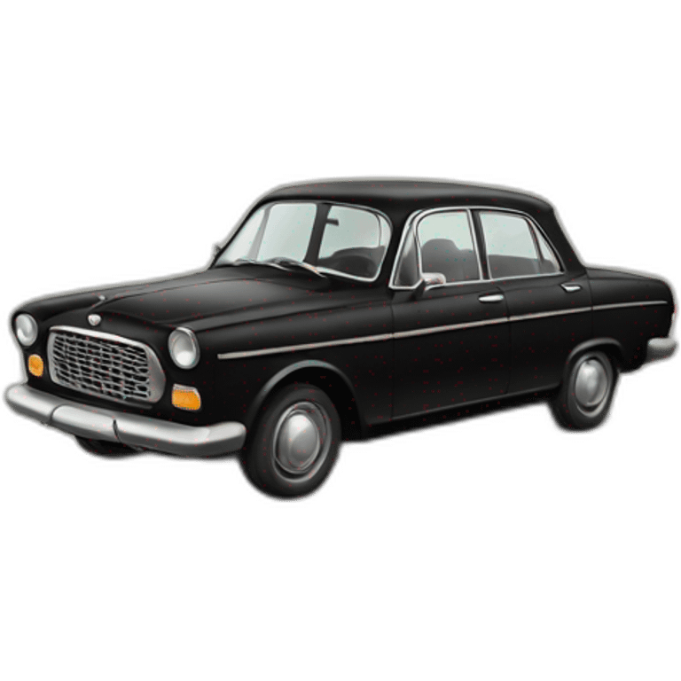 old soviet black car emoji