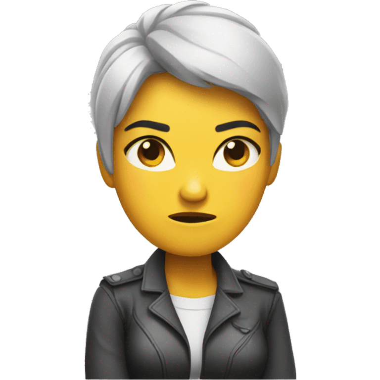 Angry woman with arms crossed emoji