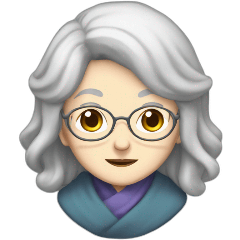 Old wise lady medical expert anime emoji