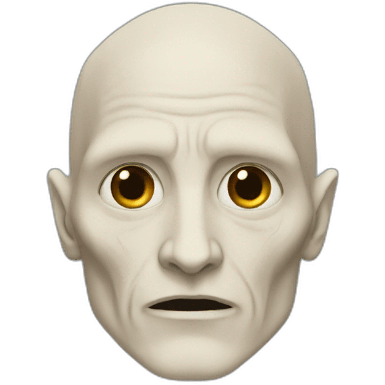 Voldemort without nose emoji