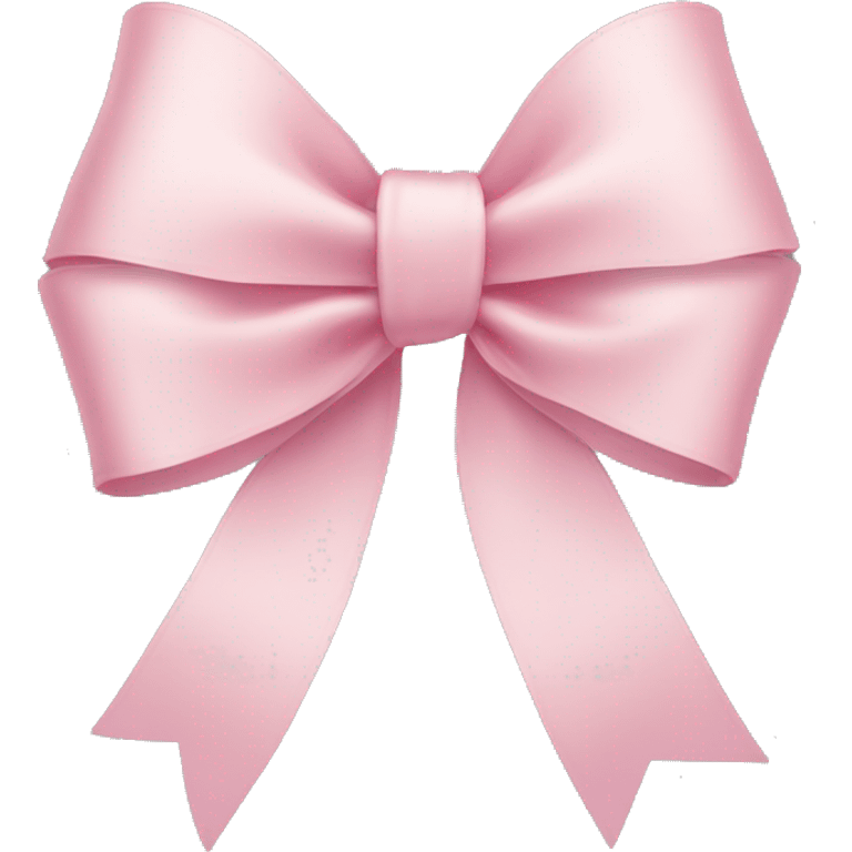 light pink ribbon bow emoji