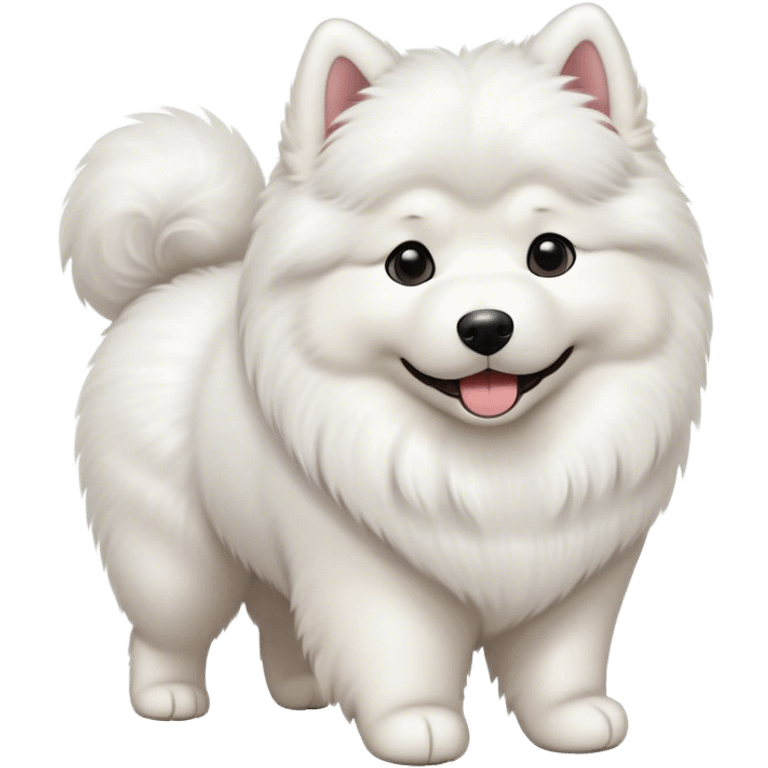  Samoyed on a walk emoji