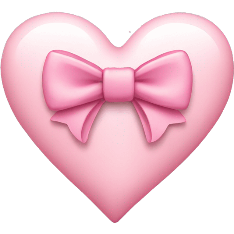 light pink heart with a bow emoji