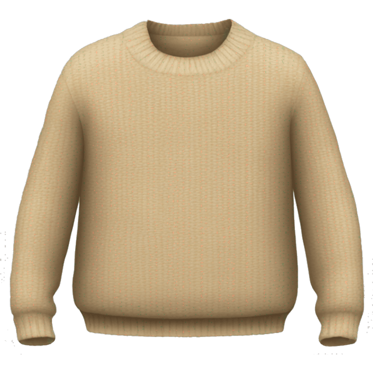 beige sweater with no prints emoji