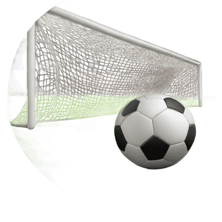 Soccer ball and goal emoji