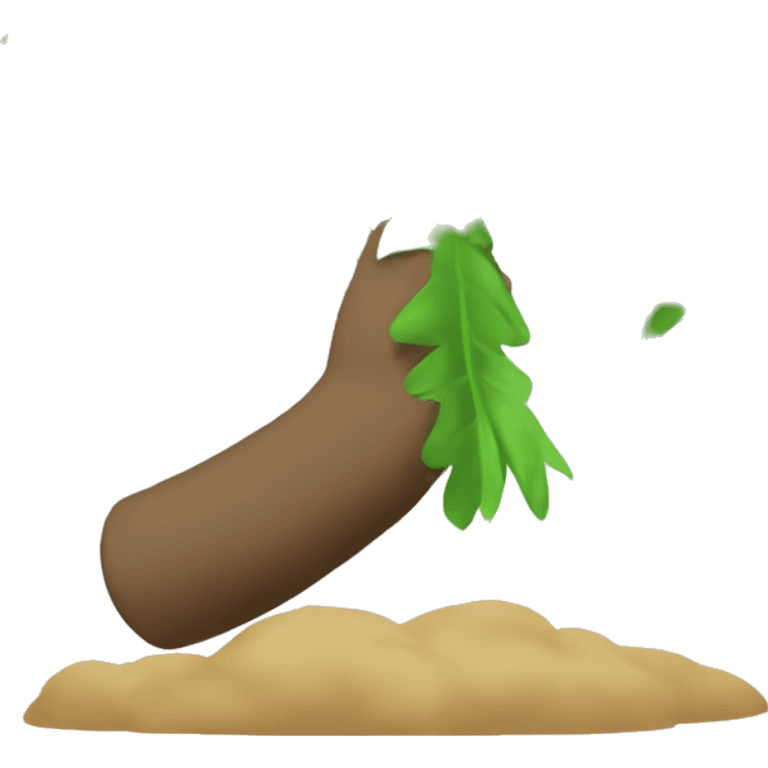 Generate emoji side view of the palm. Not a tree  emoji