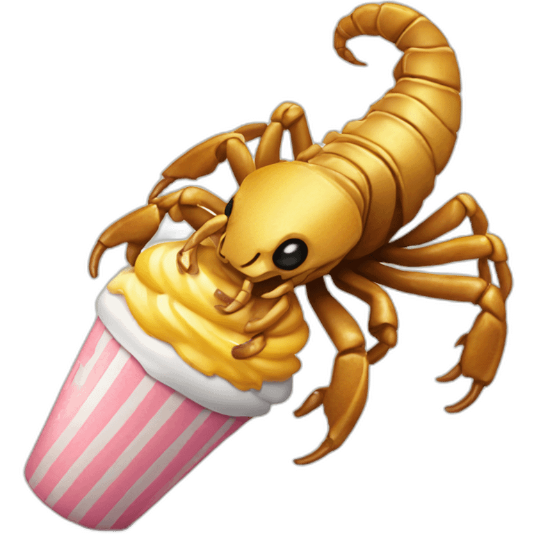 Scorpion-eating-icecream emoji