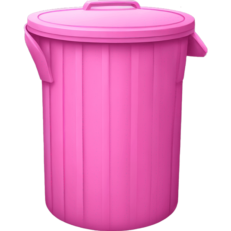 Pink iOS trash can emoji