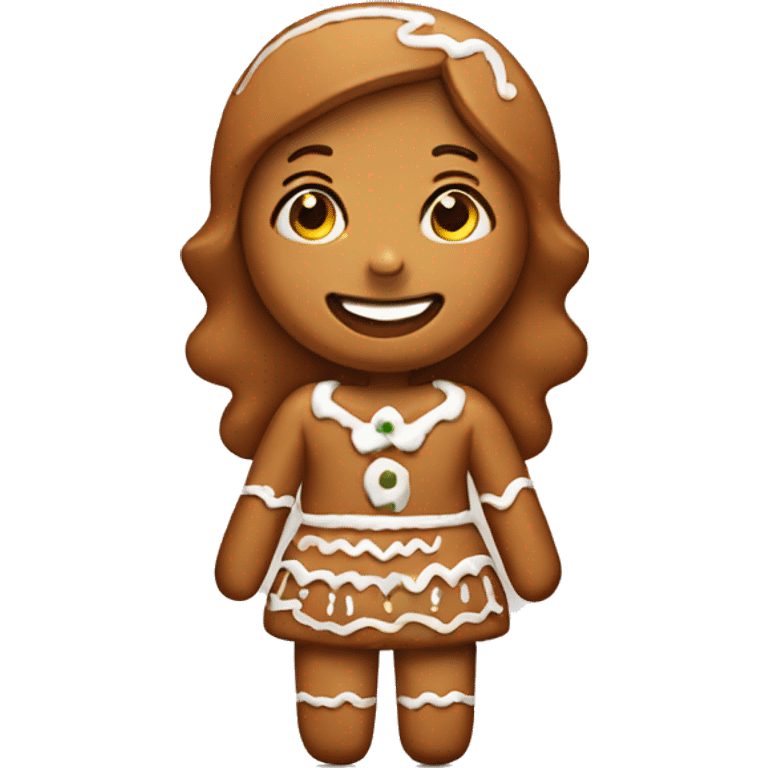 Gingerbread girl emoji