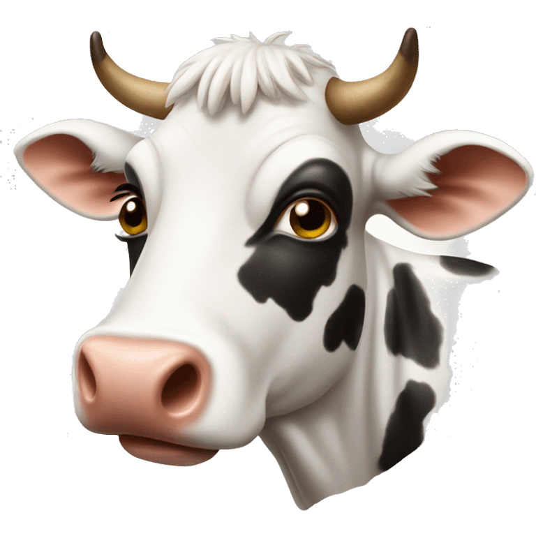 realistic cow emoji