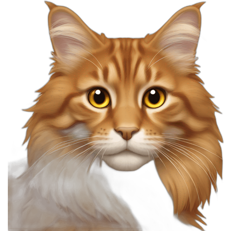 orange main coon emoji