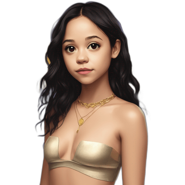 Jenna ortega,-bare-tits,-wings,-choker,-bathed-in-shadows,-fov-90-degrees,-short-lighting,-l-usm,-cold-colors,-gilded-technique,-extremely-hyper-aesthetic,-absurdres emoji