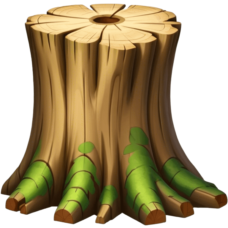 tree trunk block emoji