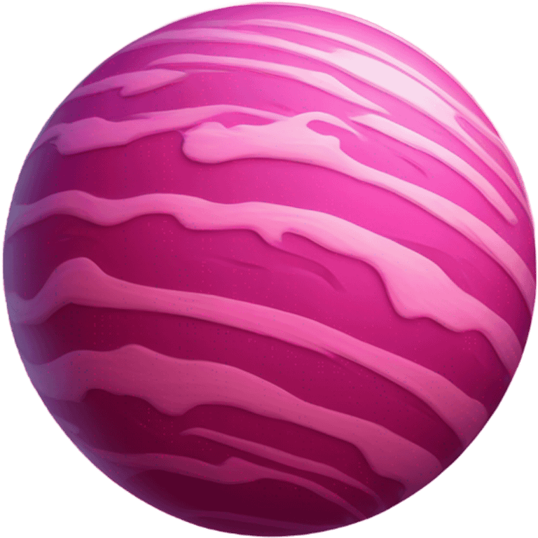 Large pink planet  emoji