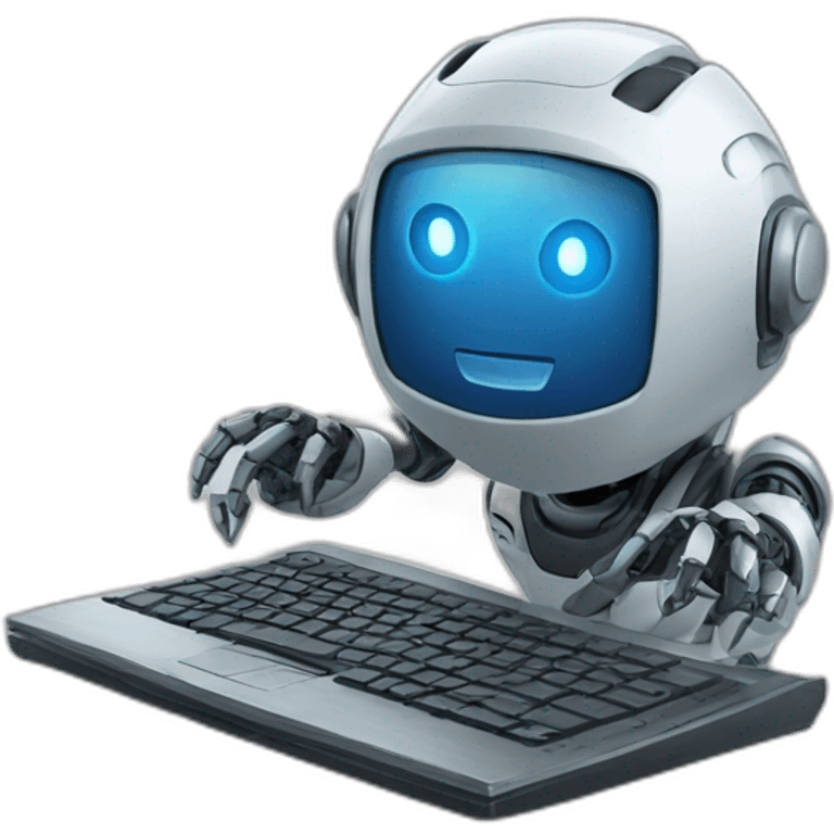 robot on a pc emoji