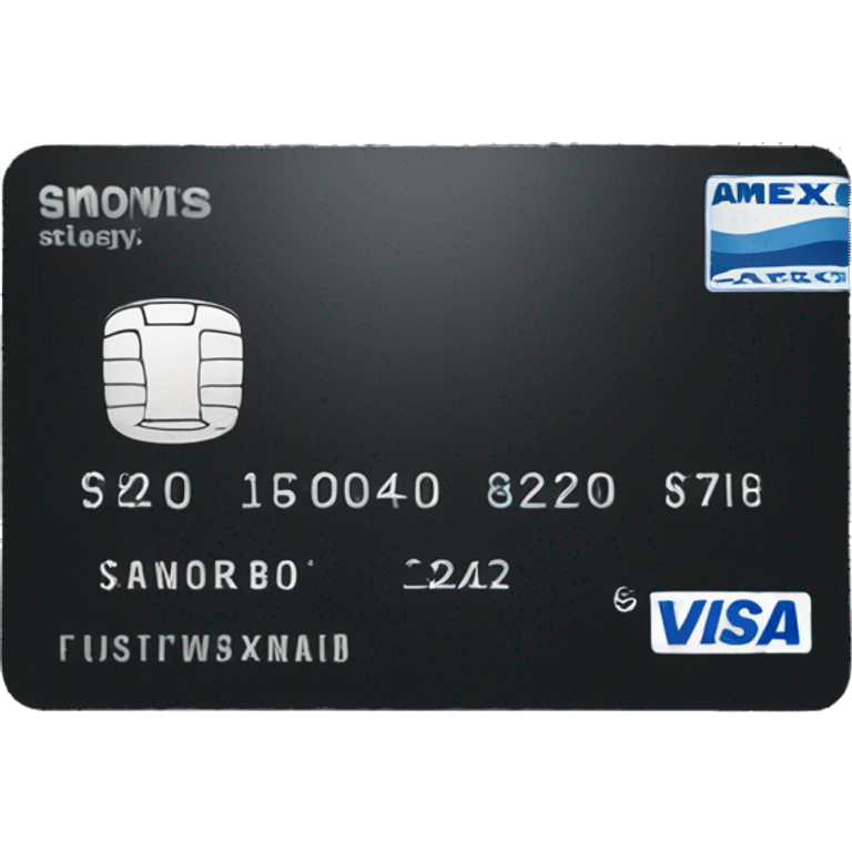 Amex black card emoji