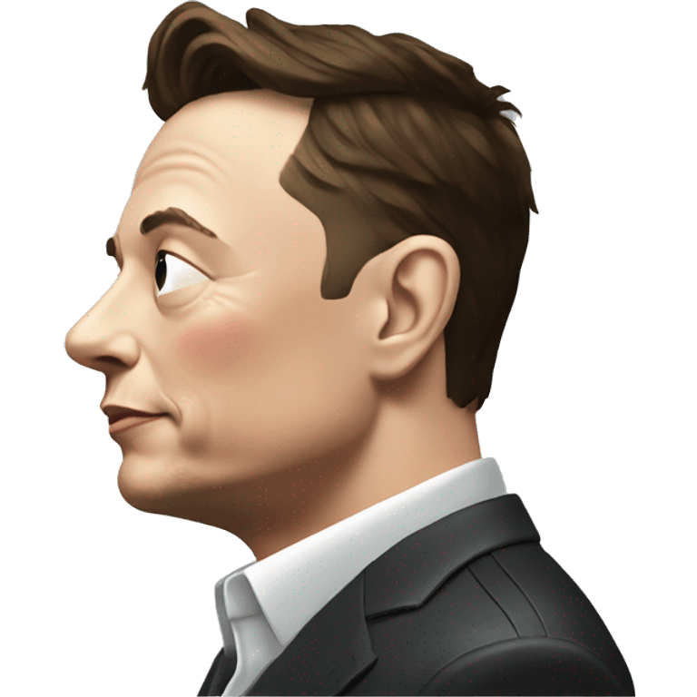 Elon Musk thinking emoji