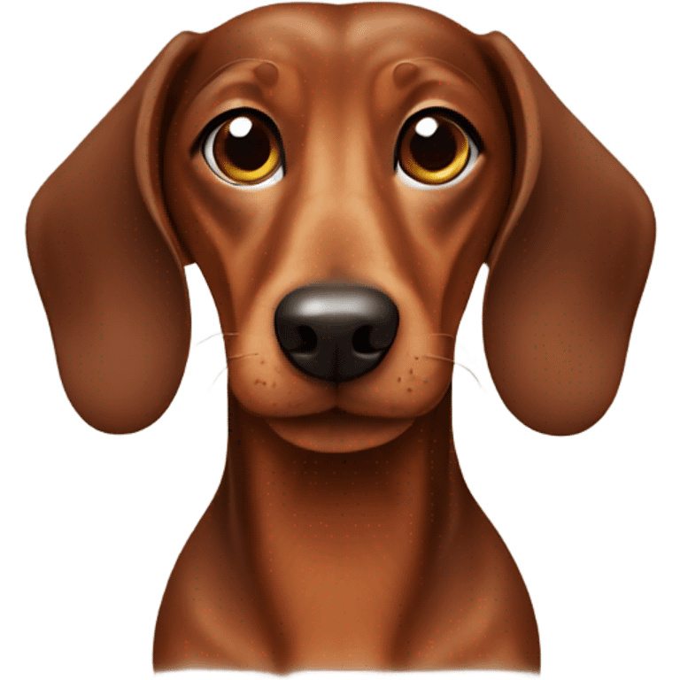 Brown dachshund emoji