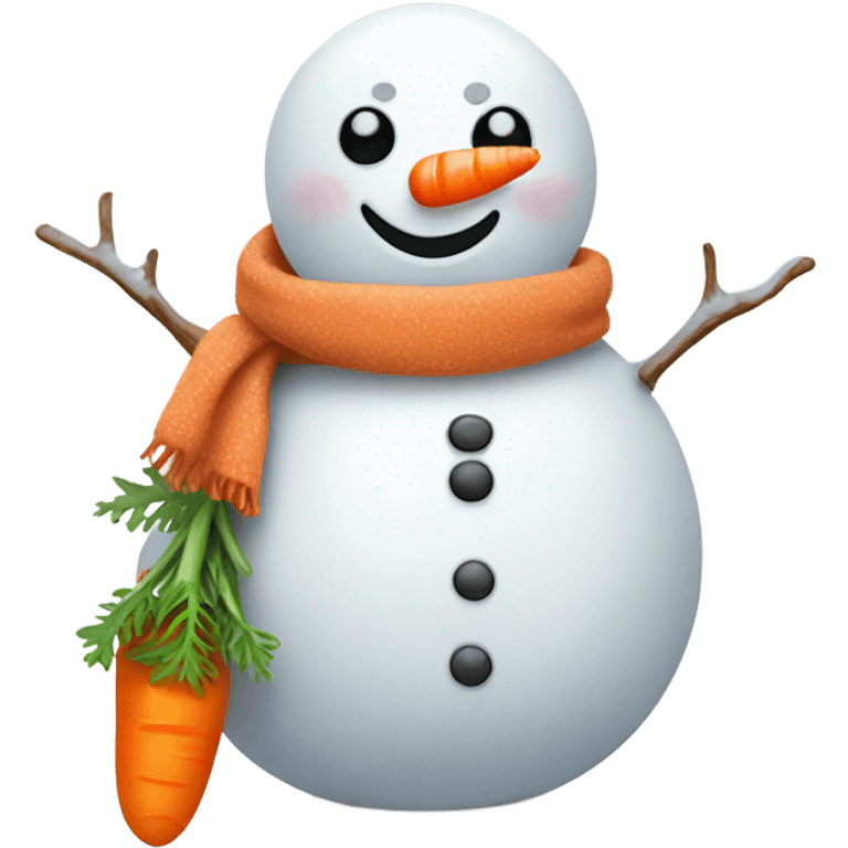 Very cute snowman emoji