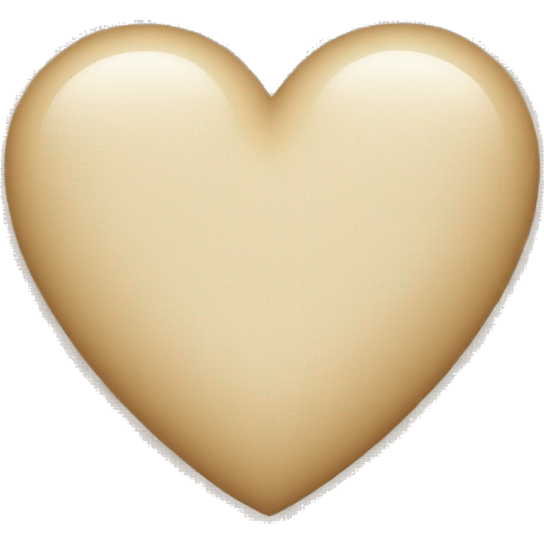 beige heart emoji