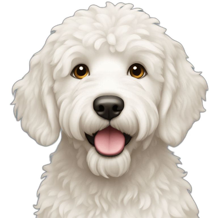 White Labradoodle emoji